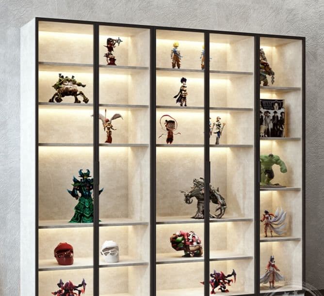 フィギュアケース 大型 照明付きフィギュアコレクションケース