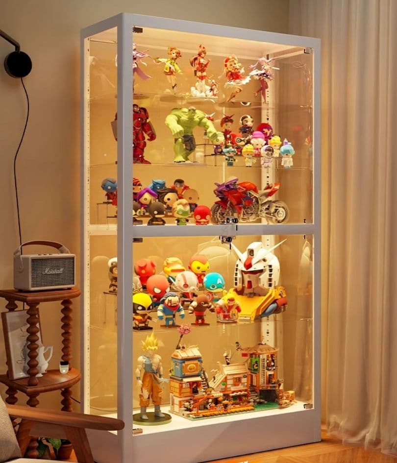 フィギュアケース 大型 コレクション輝きガラス展示棚