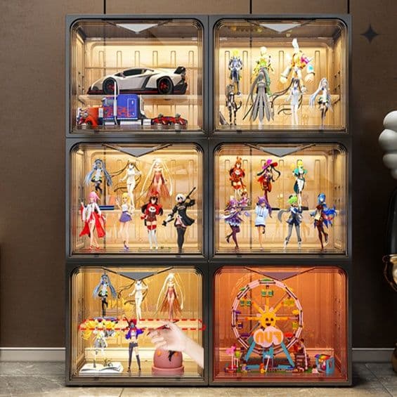 フィギュアケース 大型 階段式組み立て透明コレクションケース