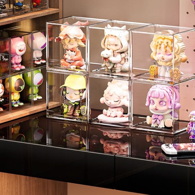 フィギュアケース 小型 クリア保護ケース 小型フィギュア展示ボックス