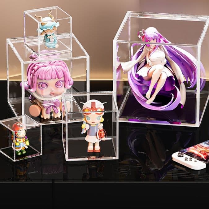 フィギュアケース 小型 クリア保護ケース 小型フィギュア展示ボックス