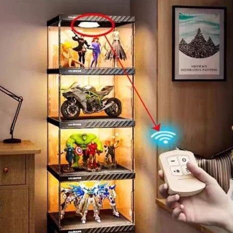 フィギュアケース 大型 高級コレクション展示棚 磁気開閉式