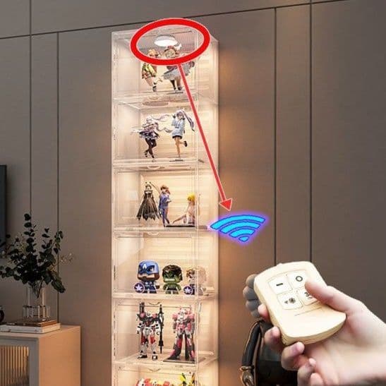 フィギュアケース 大型 積み重ね式透明コレクションケース