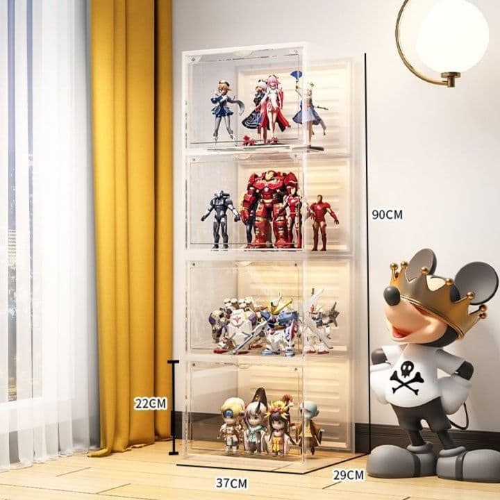 フィギュアケース 大型 積み重ね式透明コレクションケース