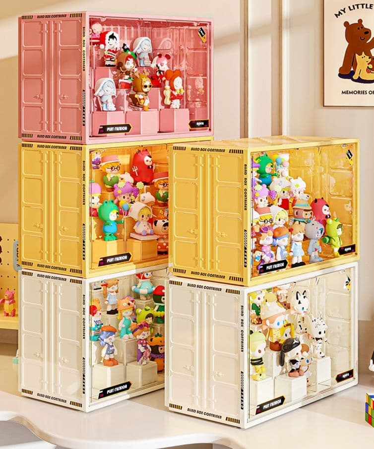 フィギュアケース 大型 多段積み重ね可能収納棚