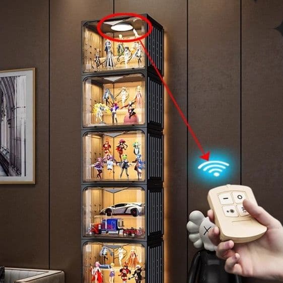 フィギュアケース 大型 超透明積み重ね式コレクションケース