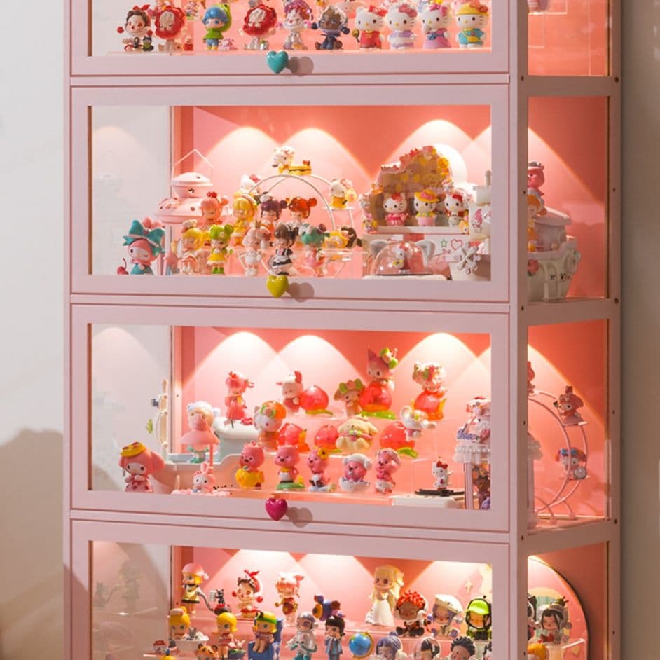 フィギュアケース 大型 透明収納式コレクションケース
