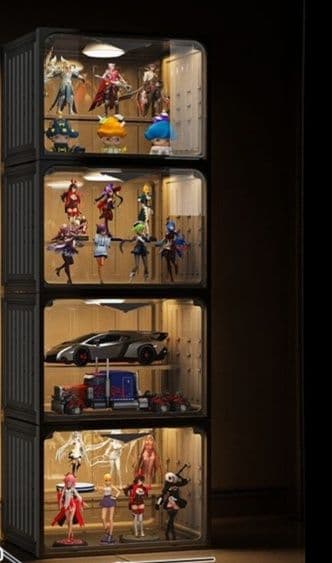 フィギュアケース 大型 階段式組み立て透明コレクションケース