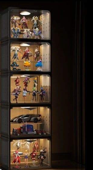 フィギュアケース 大型 階段式組み立て透明コレクションケース