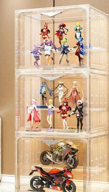 フィギュアケース 大型 階段式組み立て透明コレクションケース