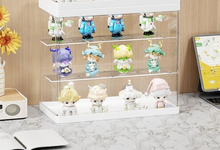 フィギュアケース 大型 多段式ワンタッチ収納フィギュアケース