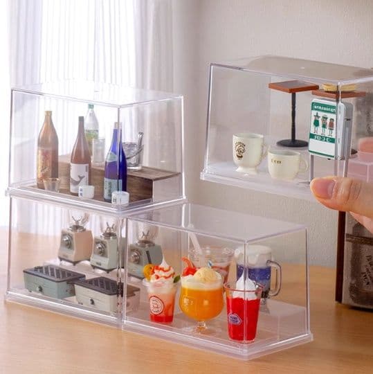 フィギュアケース 積み重ね可能な小型展示ケース