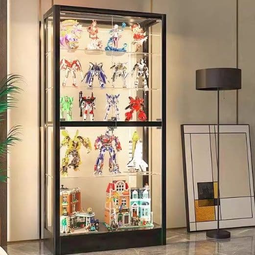 フィギュアケース 高級大型ガラスコレクションケース