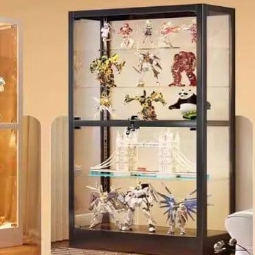 フィギュアケース 高級大型ガラスコレクションケース