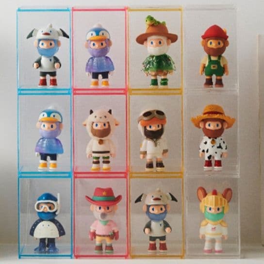 フィギュアケース 積み重ね可能な透明ミニケース