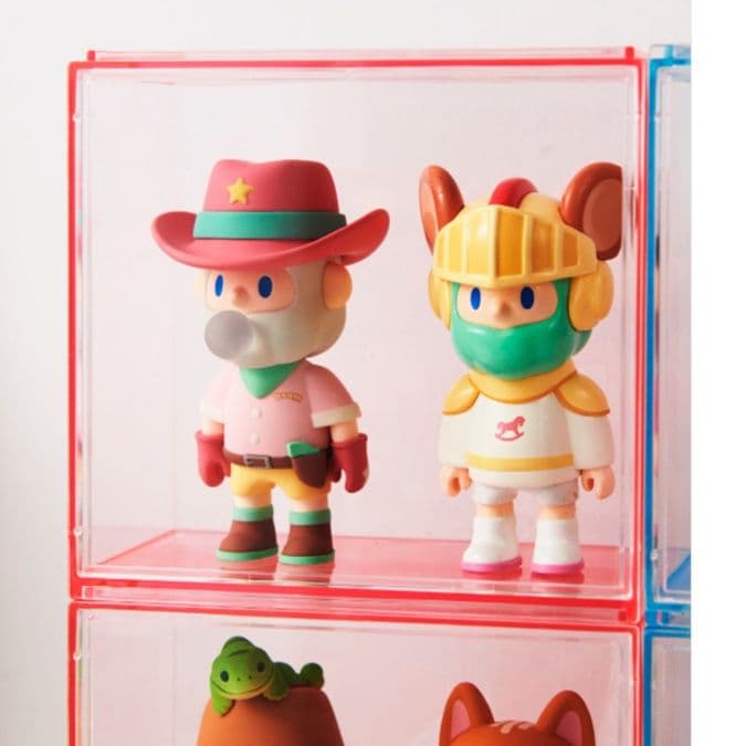 フィギュアケース 積み重ね可能な透明ミニケース