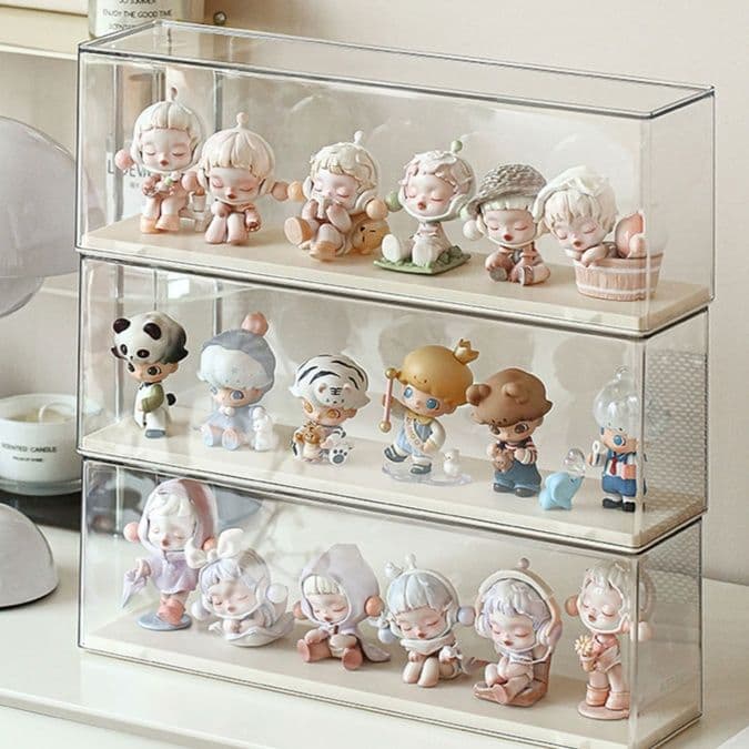 フィギュアケース 積み重ね透明人形保管棚