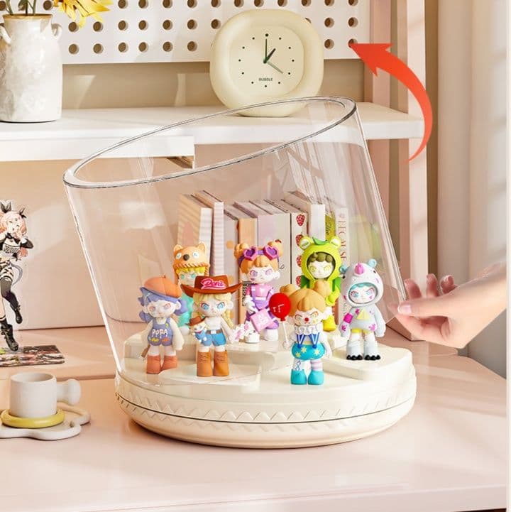 フィギュアケース 回転式透明フィギュア展示台
