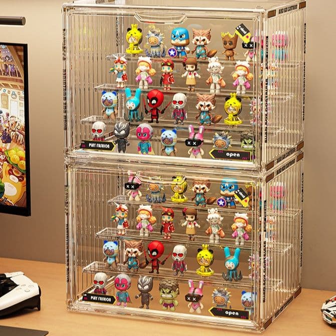 フィギュアケース 透明アクリル製多段式小型コレクション展示ケース