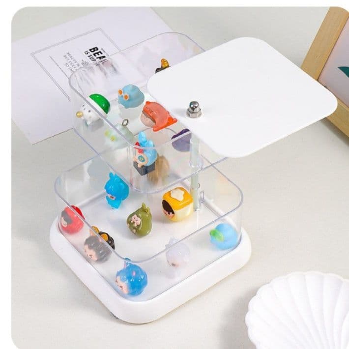 フィギュアケース 透明アクリル多段式小型収納展示箱