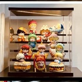 フィギュアケース 階段式透明三段収納飾り棚 小型