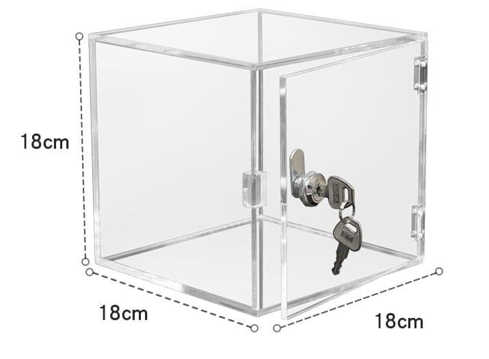 フィギュアケース 鍵付き透明アクリル小型展示ケース