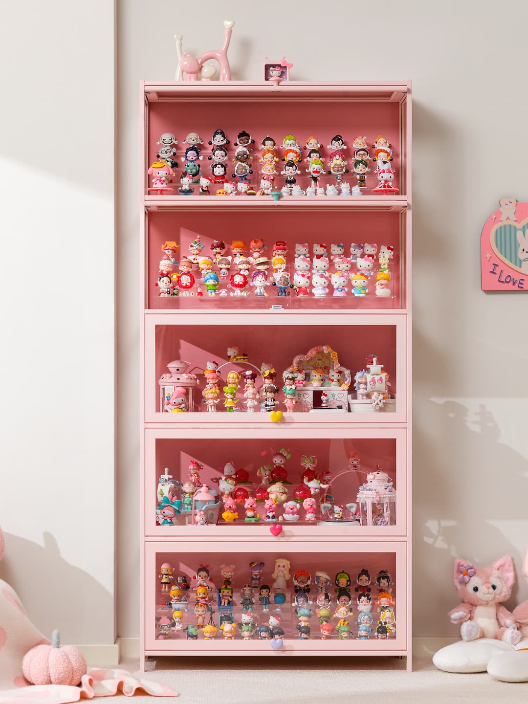 フィギュアケース 大型 透明収納式コレクションケース