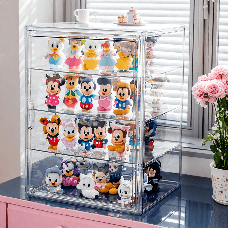 フィギュアケース 積み重ね可能な透明ぬいぐるみ保護ケース