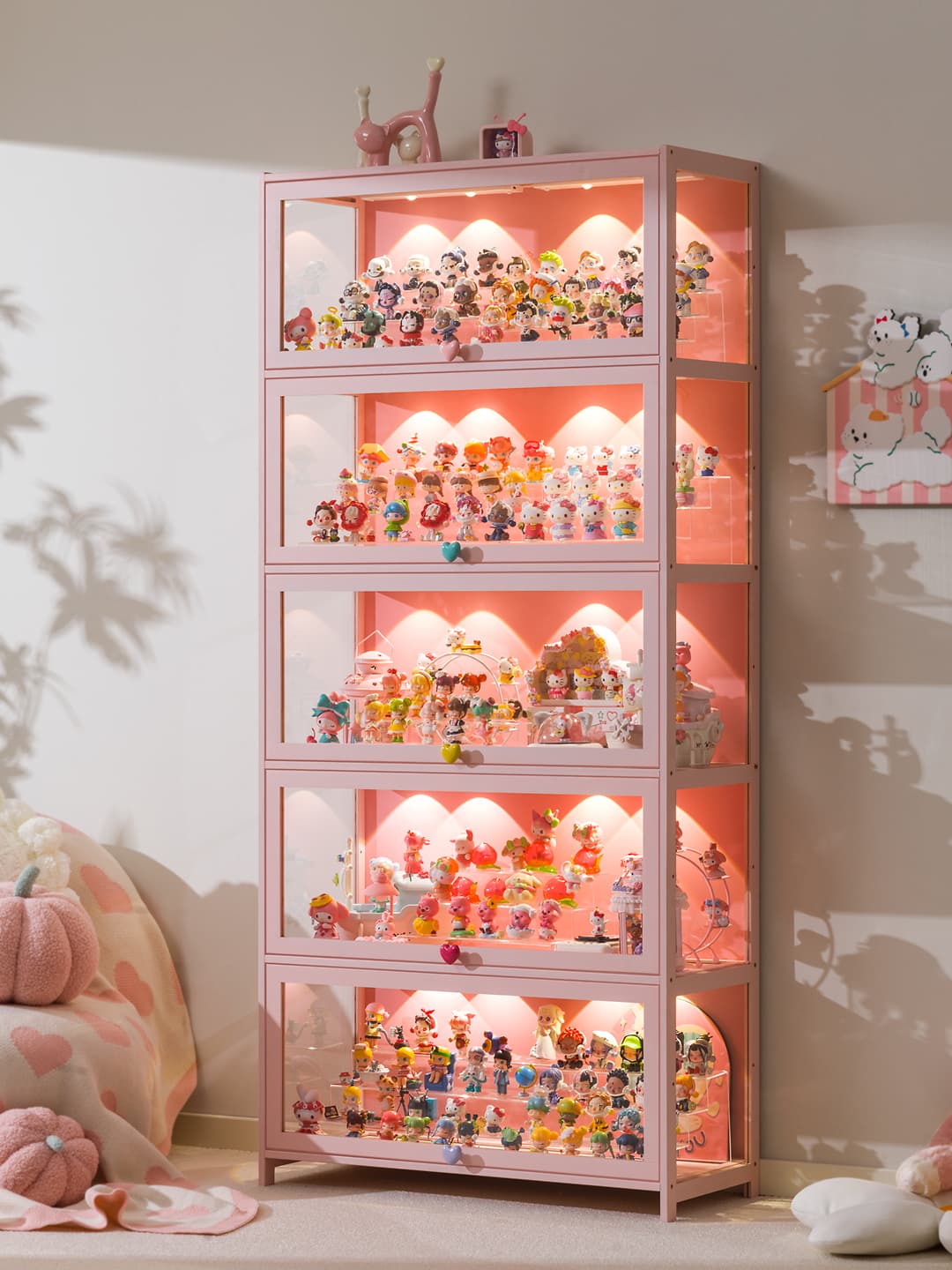 フィギュアケース 大型 透明収納式コレクションケース