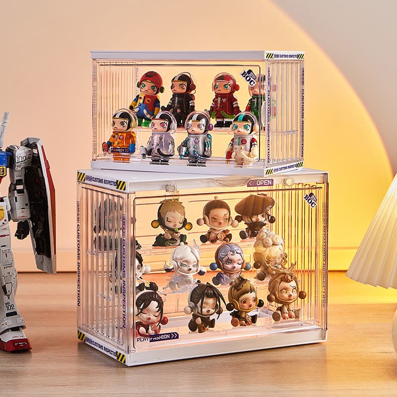 フィギュアケース 透明アクリル積み重ね式小型収納展示箱