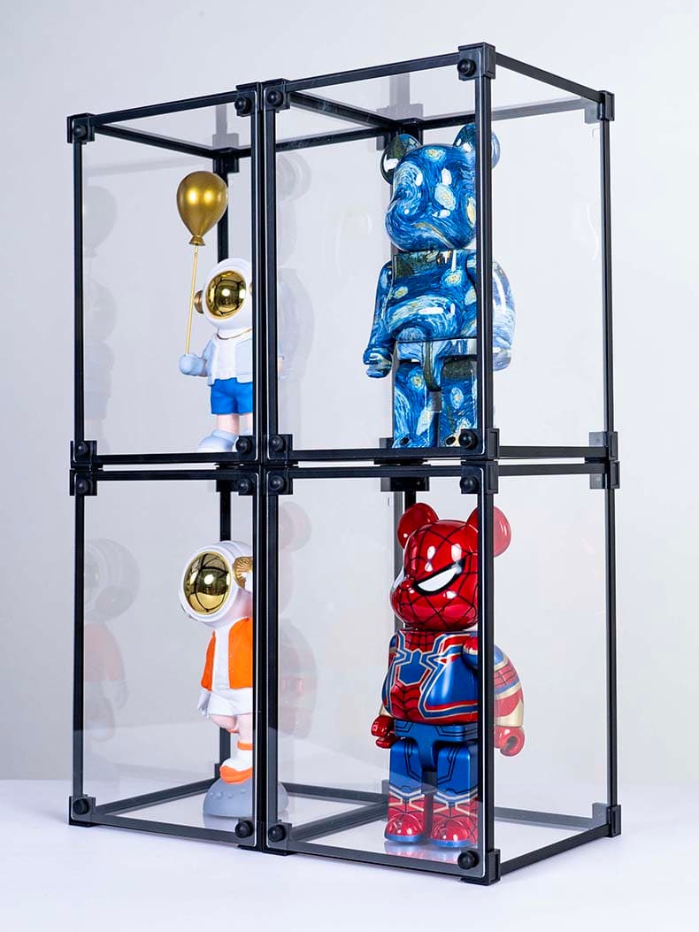 フィギュアケース 大型 四面透明フィギュア展示棚 高級組立式