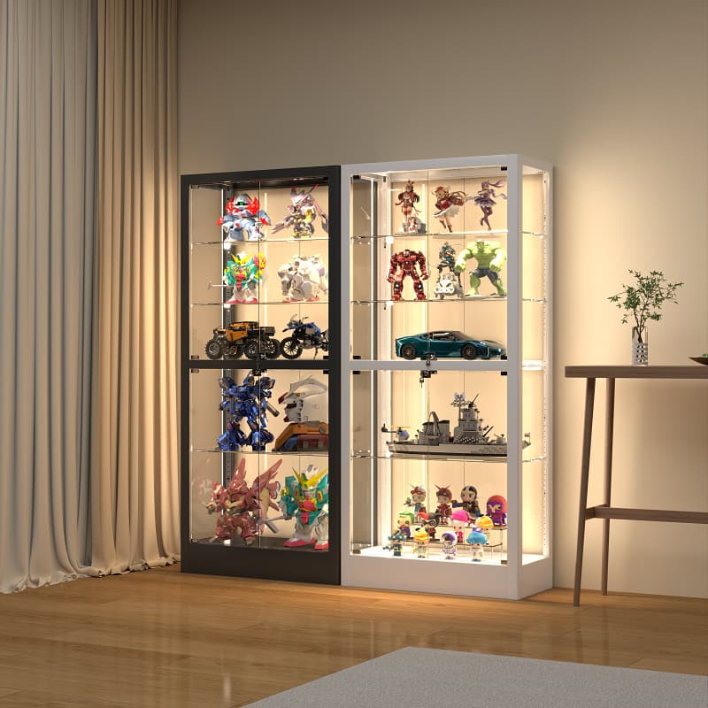 フィギュアケース 大型  最高級コレクション展示用縦型 ガラスケース