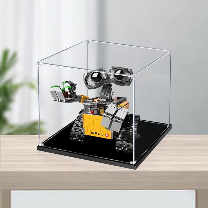 フィギュアケース 透明アクリル製小型キューブ型展示ケース