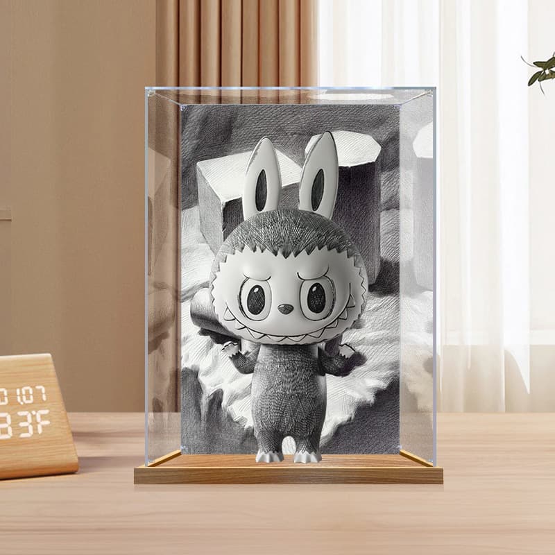 フィギュアケース 幻想うさぎ 透明保護ケース