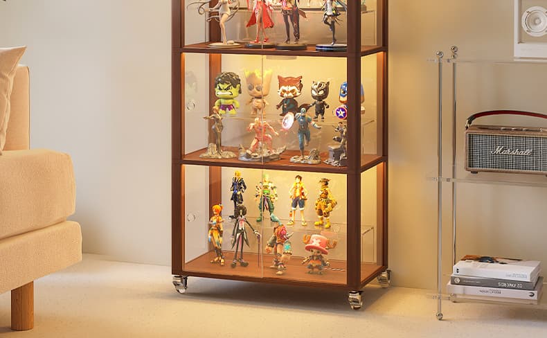 フィギュアケース 大型 高透明アクリル五段コレクションケース