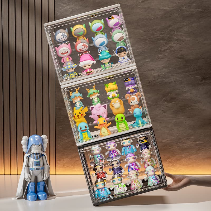 フィギュアケース 透明アクリル製多段式小型コレクション展示ケース