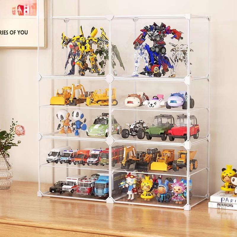 フィギュアケース 小型 透明積み重ね式コレクション収納ケース