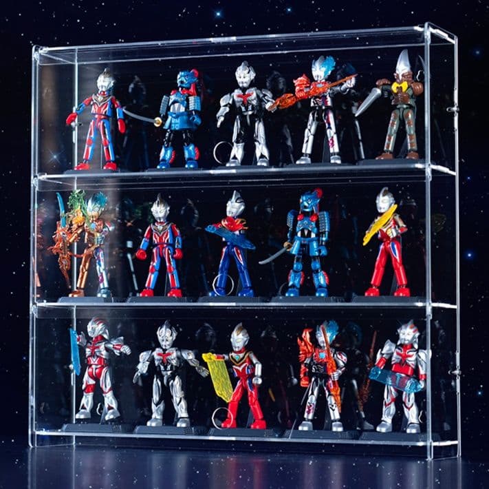 フィギュアケース 小型 透明多段フィギュアケース収納棚