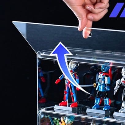 フィギュアケース 小型 透明多段フィギュアケース収納棚