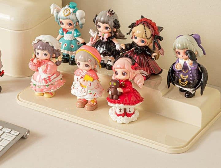 フィギュアケース 小型 積み重ね可能フィギュアケース 透明二段式