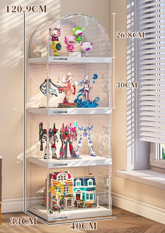 フィギュアケース 大型 透明照明付きコレクションケース