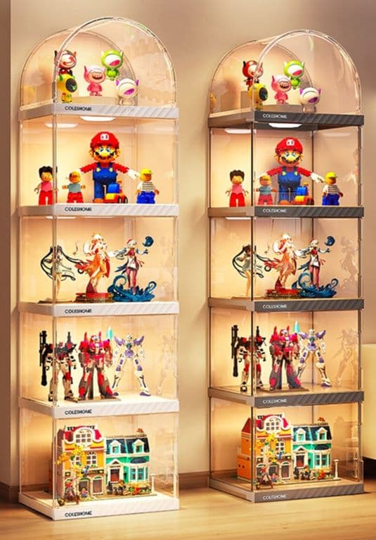 フィギュアケース 大型 透明照明付きコレクションケース