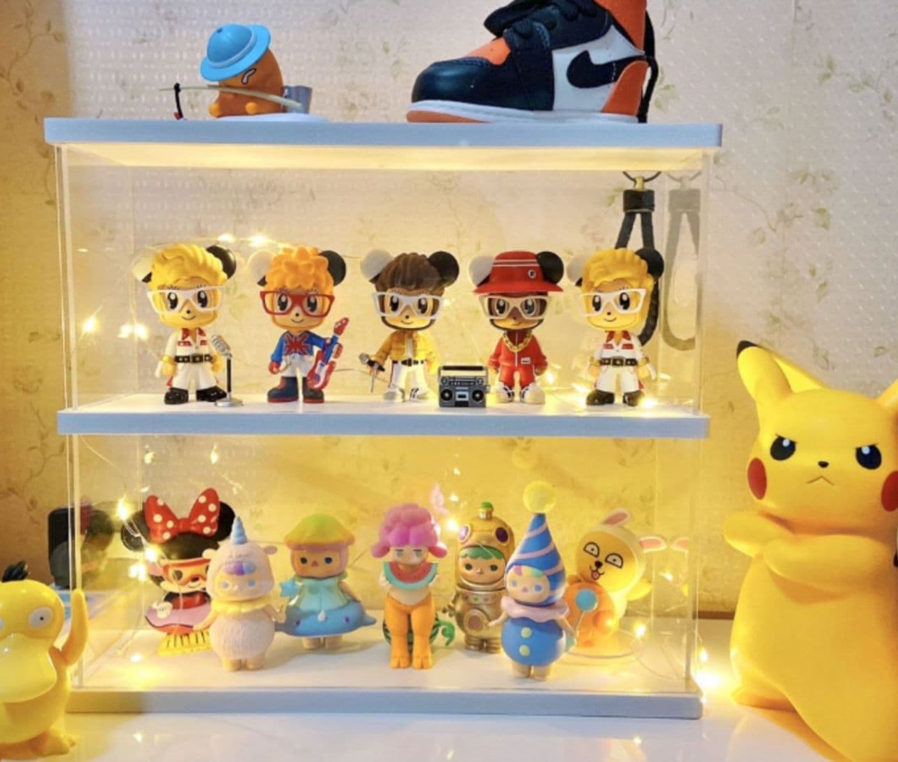 フィギュアケース 小型 コレクションの宝箱 透明フィギュア棚