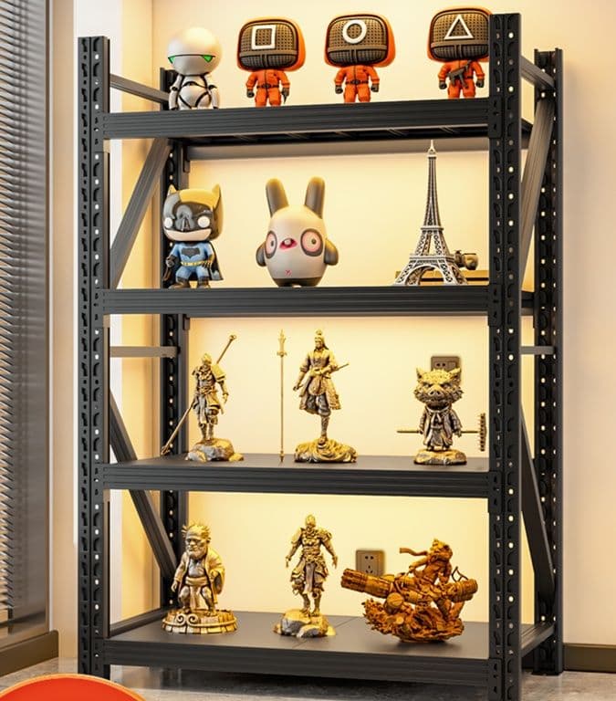 フィギュアケース 大型 頑丈な多段展示棚