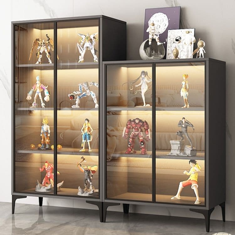 フィギュアケース 大型 コレクション照明付き展示棚