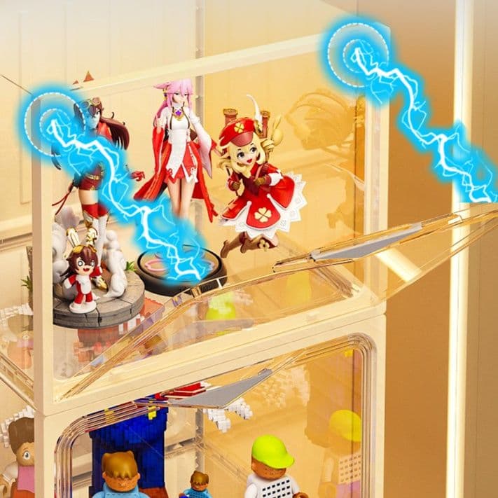 フィギュアケース 大型 積み重ね透明コレクションケース 大型フィギュア収納