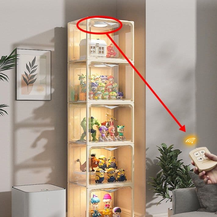 フィギュアケース 大型 積み重ね透明コレクションケース 大型フィギュア収納