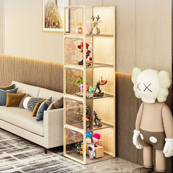 フィギュアケース 大型 積み重ね透明コレクションケース 大型フィギュア収納
