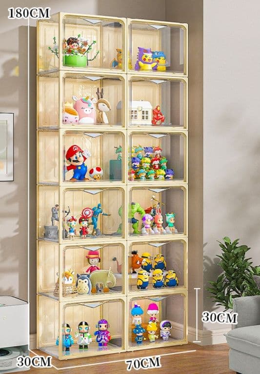 フィギュアケース 大型 積み重ね透明コレクションケース 大型フィギュア収納