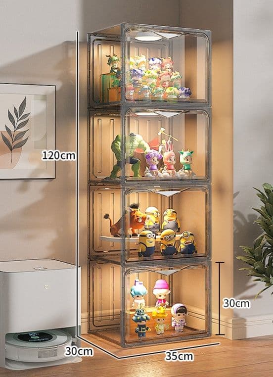 フィギュアケース 大型 積み重ね透明コレクションケース 大型フィギュア収納